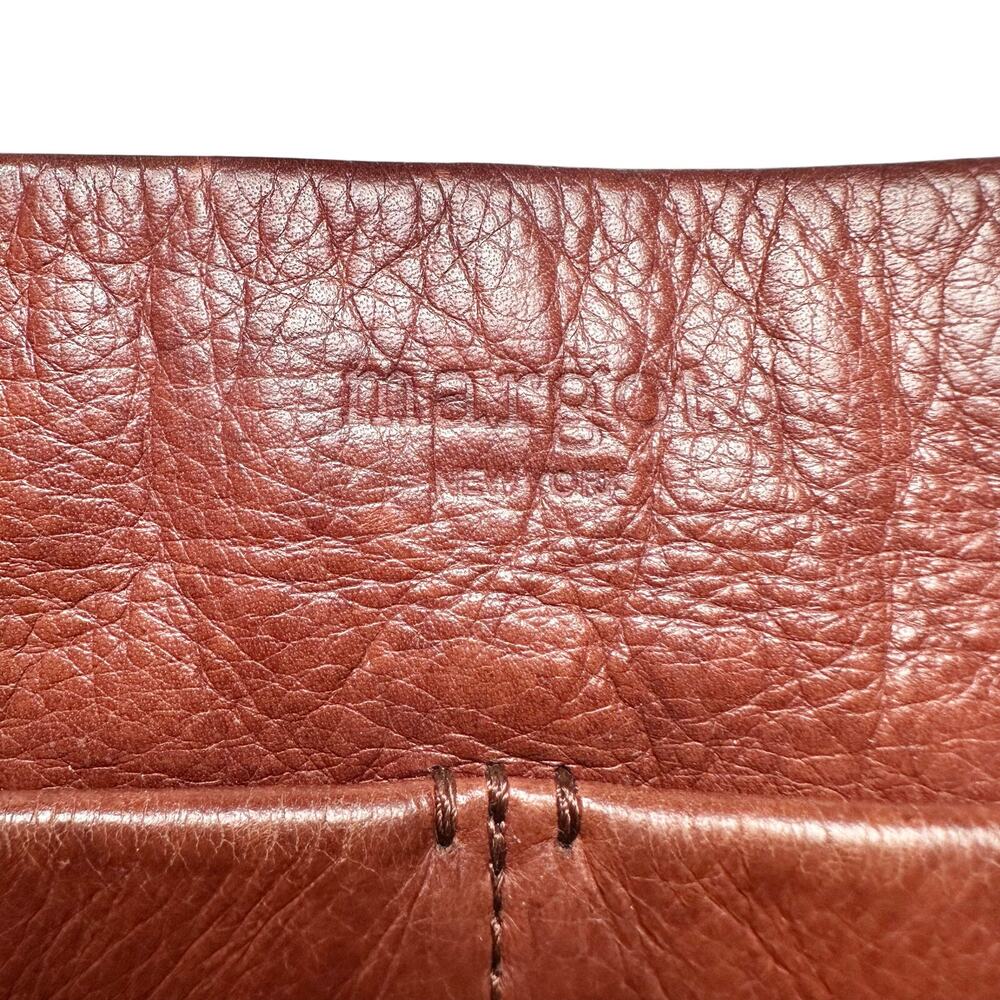 Margot New York | Women | Soft Leather Mahogany Brown Crossbody Purse - Picture 6 of 12